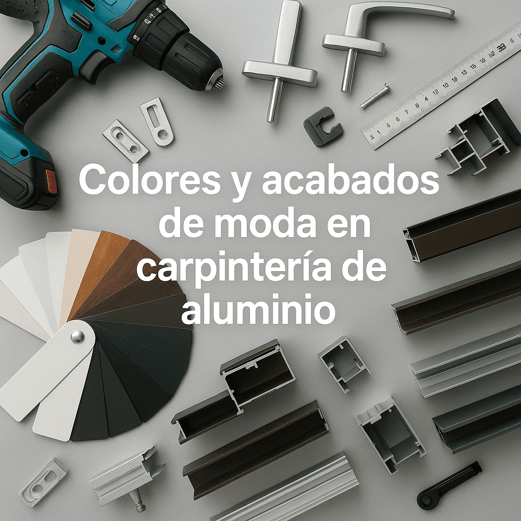 Colores y acabados de moda en carpintería de aluminio